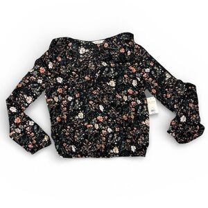 Lucky Brand Floral Long Sleeve Blouse
